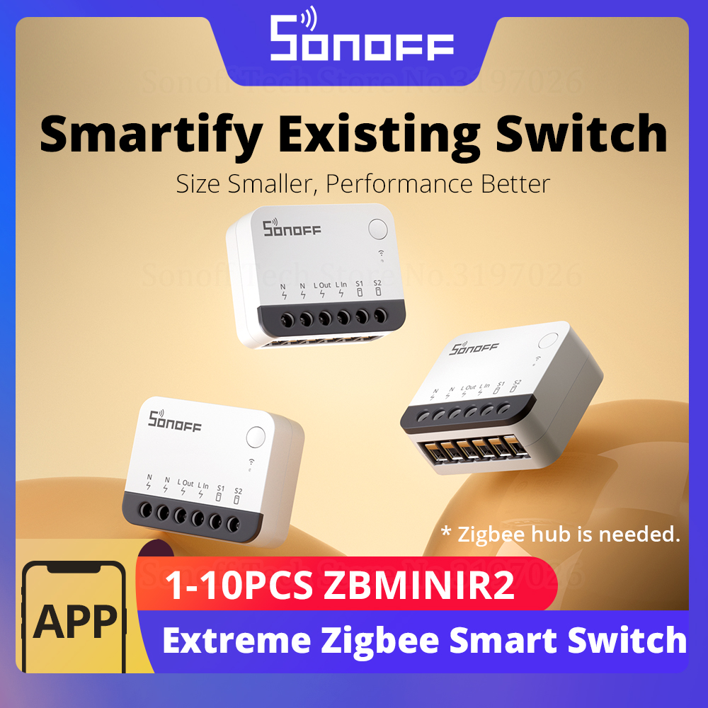 Sonoff Mini R4 - SONOFF ZBMINIR2 Interruptor Inteligente Zigbee com