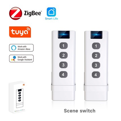 Tuya 4 Channel - Controle Remoto Tuya Smart Home ZigBee,