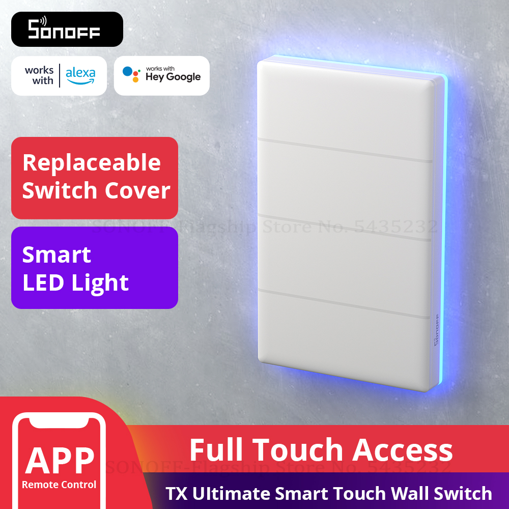 Sonoff Mini R4 - SONOFF-T5 Interruptor de luz inteligente WiFi,
