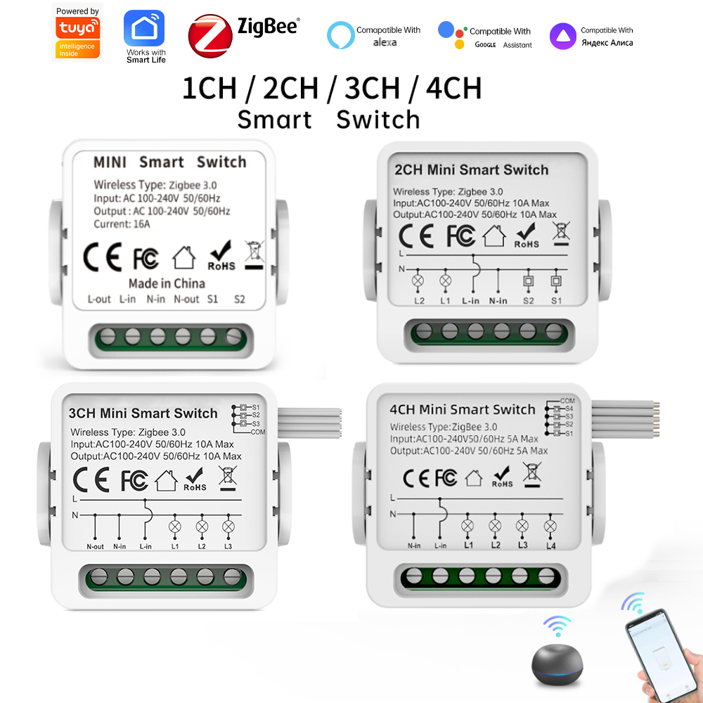 Interruptor Inteligente Tuya Z - Tuya 4 Channel avaliação e preço