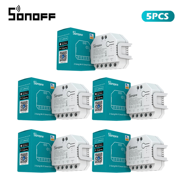 Sonoff dual r3 2 gang módulo d - Sonoff avaliação e preço