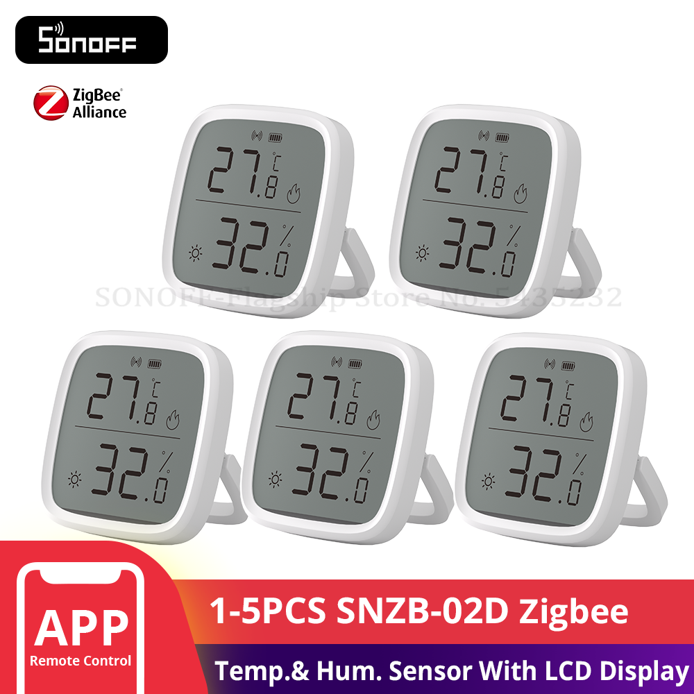 1-5 pces sonof SNZB-02D zigbee - Sonoff avaliação e preço