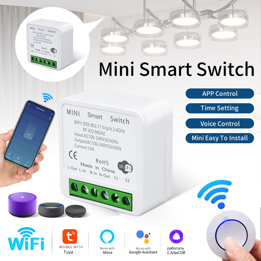 Interruptor Inteligente WiFi T - Smart Relay Tuya avaliação e preço